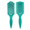 TEMU Cross-Border Curly Hollow Hairdressing Comb - Wheat Straw Bounce Hair Comb