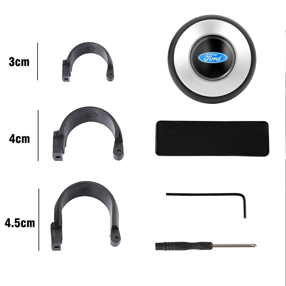 clvxpd1 For Ford Focus Fiesta EcoSport Escort Ranger Fusion Mondeo Mustang Car Steering Wheel Turning Booster Spinner Knob Power Handle
