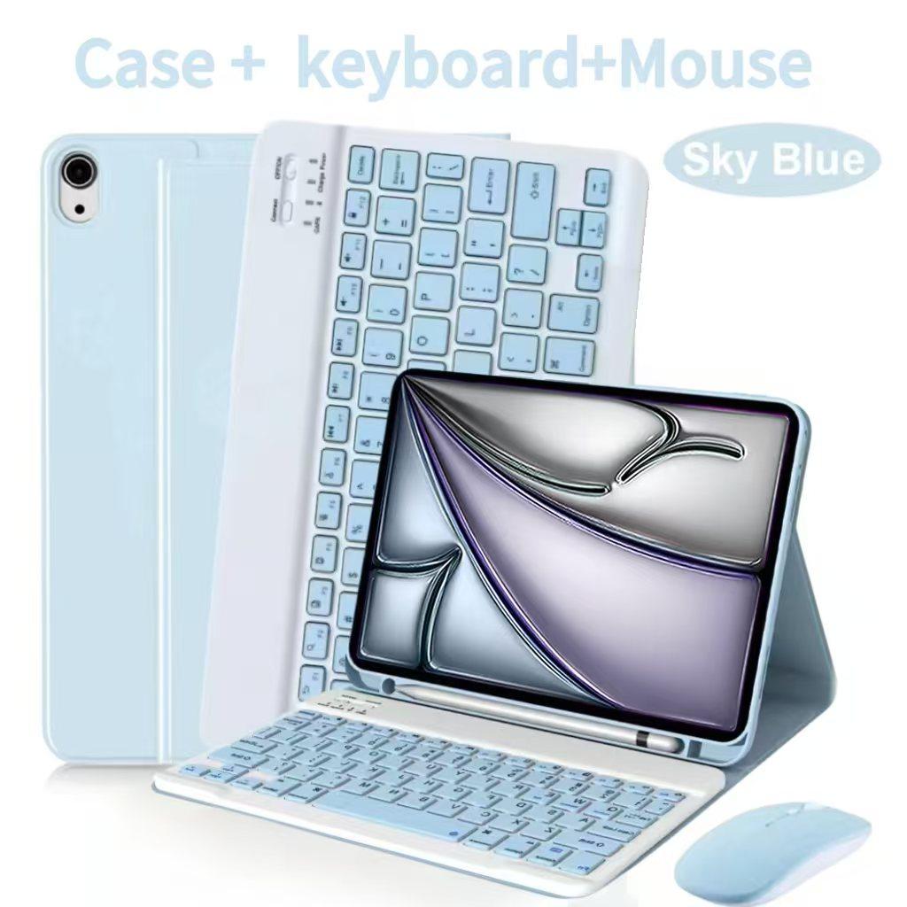 Case For iPad Air 11-inch (M4),For iPad Air 11-inch (A3459 A3460 A3463) Detachable Keyboard Case with Pen Holder