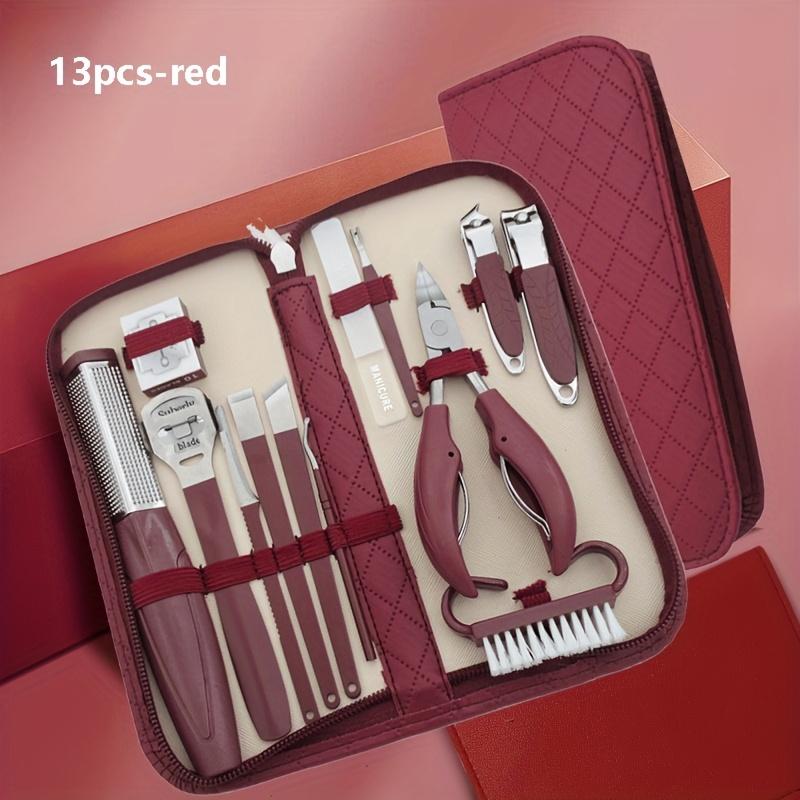 

Набор из 4/13 кусачек для ногтей из нержавеющей стали, кусачки для ногтей Hawksbill, пилочка для ногтей, полный набор инструментов для педикюра, инструменты для вросших ногтей 13pcs