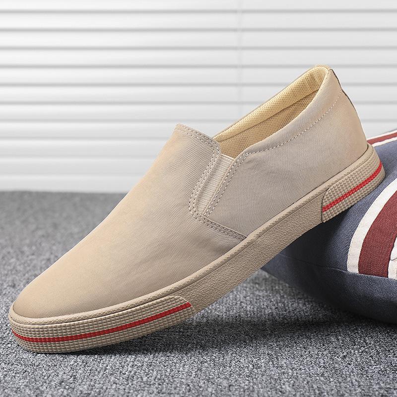 New Spring Canvas Shoes for Men Lazy Men Korean Style Casual Old Beijing Shoes for Men