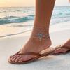Retro Style Hollow Anklet Handmade Foot Jewelry New Turquoise Foot Chain  Summer