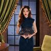 Improved cheongsam sleeveless stand-up collar blue jacquard high-end atmospheric retro Republic of China style slim dress can be worn every day