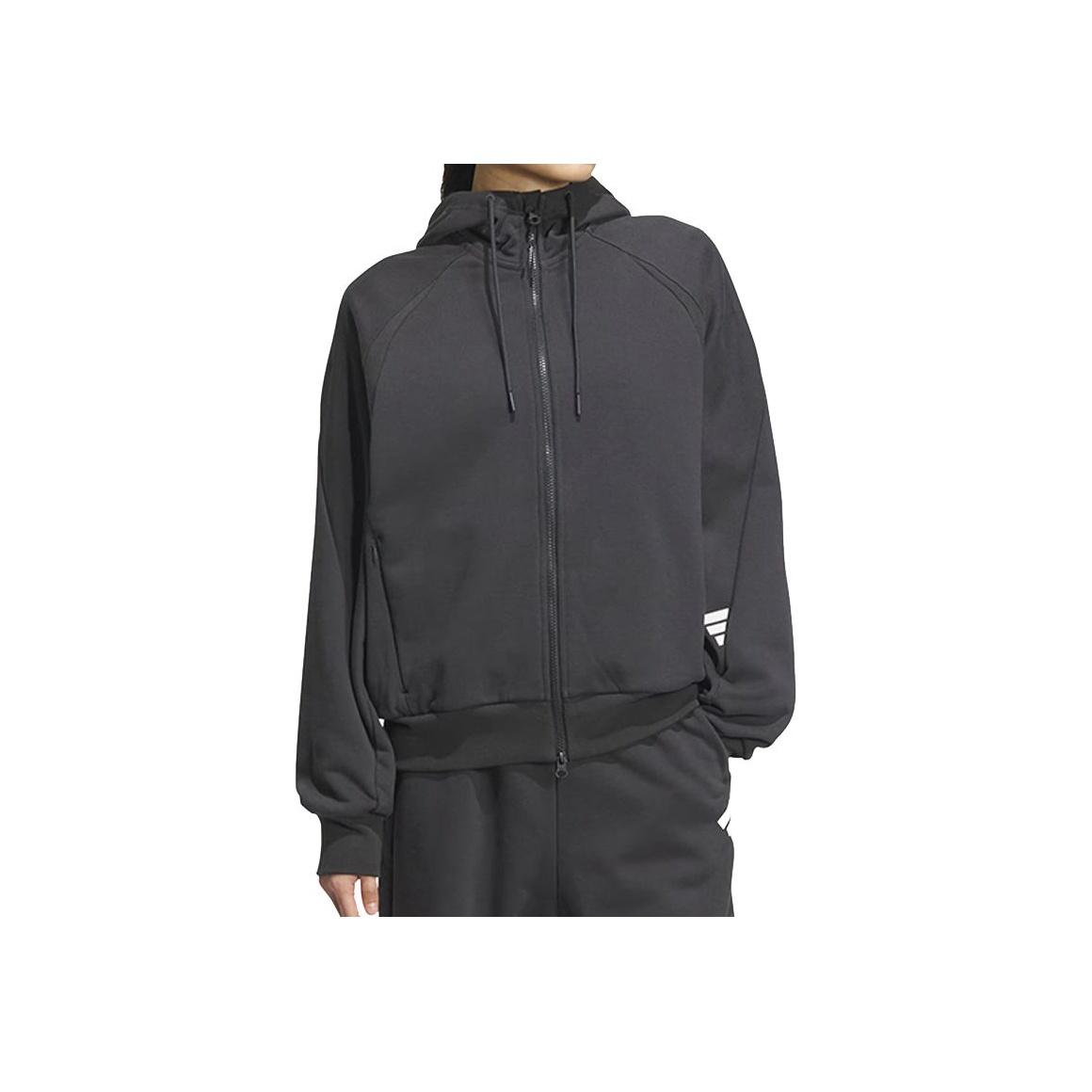 

Adidas Fustl Вязаная спортивная куртка с капюшоном и длинным рукавом Женская куртка Темно-серая JY8066 XS