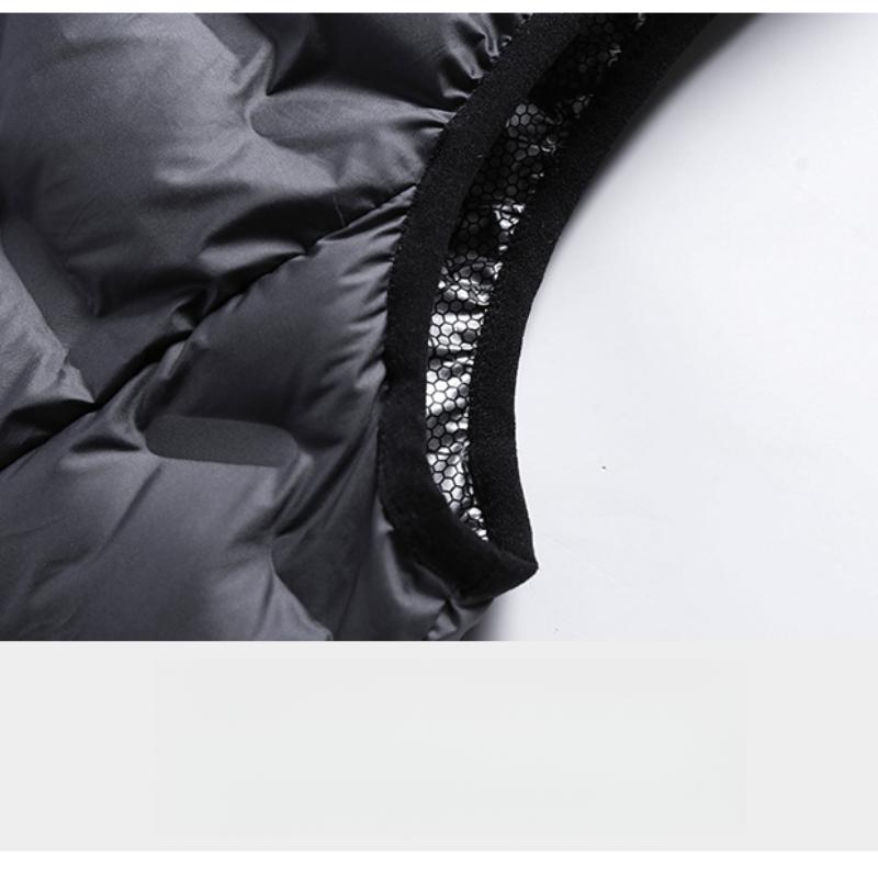 Kamizelka grafenowa samonagrzewająca dla mężczyzn, jesienno-zimowa puchowa bawełniana kamizelka bez rękawów ze stójką, casualowa sportowa kurtka kamizelka