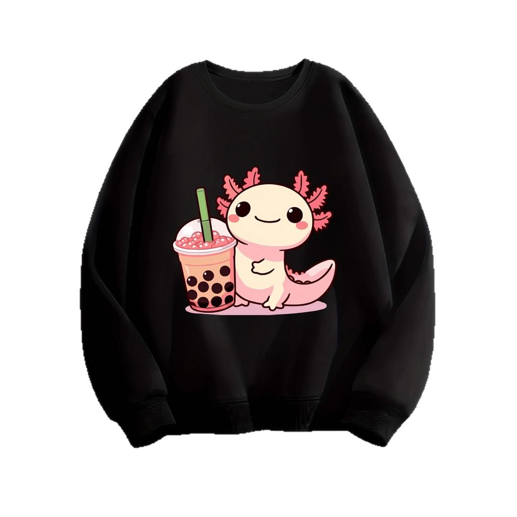 Girls' Cute Pattern Sweater - Autumn Children's Casual Hooded Sweater
