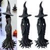Halloween Decorations Crackers Barrels Witch Statue Desktop Ornament magicians Decorations,Resins Witches Figurines