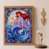 5d Diamond Painting, Ariel Mermaid Art Painting Diy Handmade Sticker Gift, Home Decoration Painting