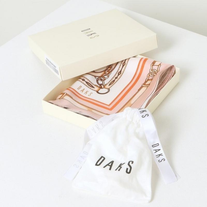 Daks Pink Dd Chain Scarf   Ring Set Dcsc6e702p2