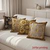 2D Gilt Floral Patterned Throw Pillow Covers Pattern Cushion Cover Suitable For Sofa Bedroom Car Pillow Cover