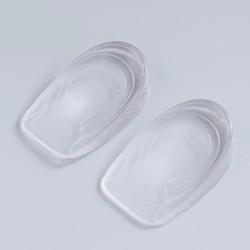 Gel Heel Spurs Insoles for Flat Feet and High Arch Relief Invisible Height Increase Pads Heel Cushions Inserts for Shoes