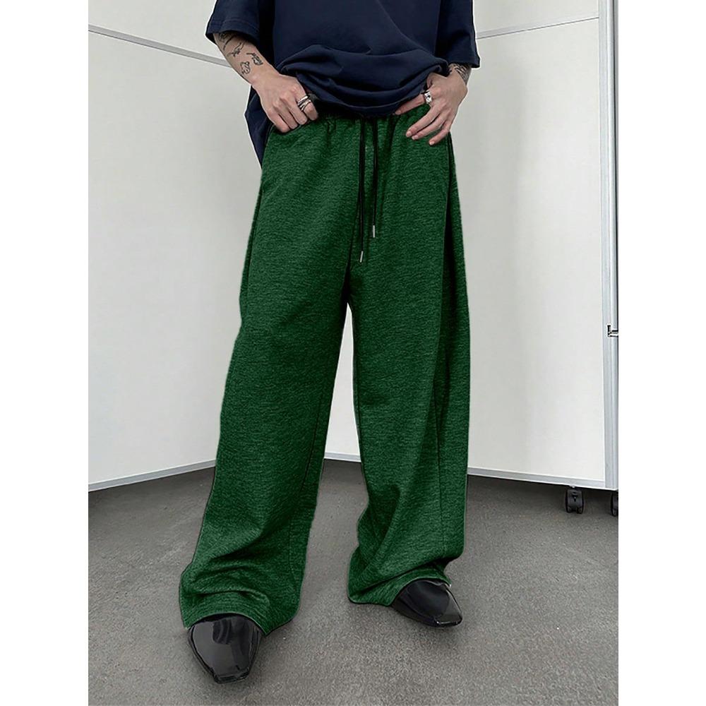 

Men s sweatpants with drawstring waist straight leg wide leg loose fit sports pants with pockets S