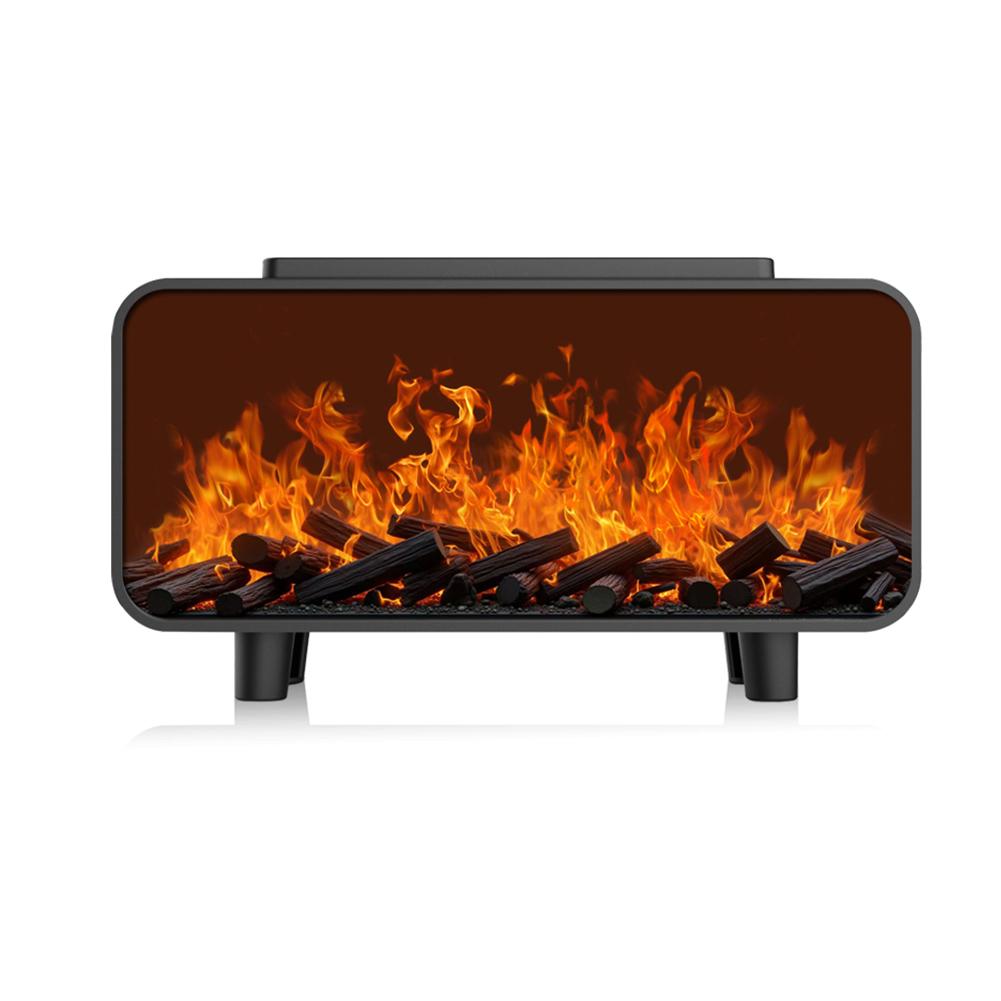 Fireplace Flame Essential Oil Diffuser with Humidifier Color Changing LED Lights Safe Automatic Shutoff for Home