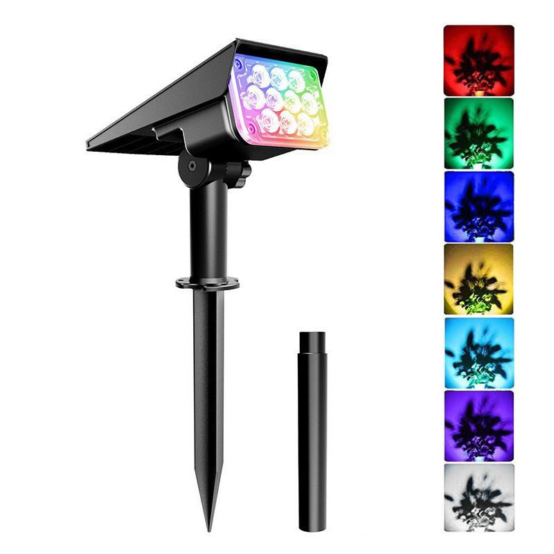 Waterproof LED Solar Garden Spotlight for Trees and Landscapes