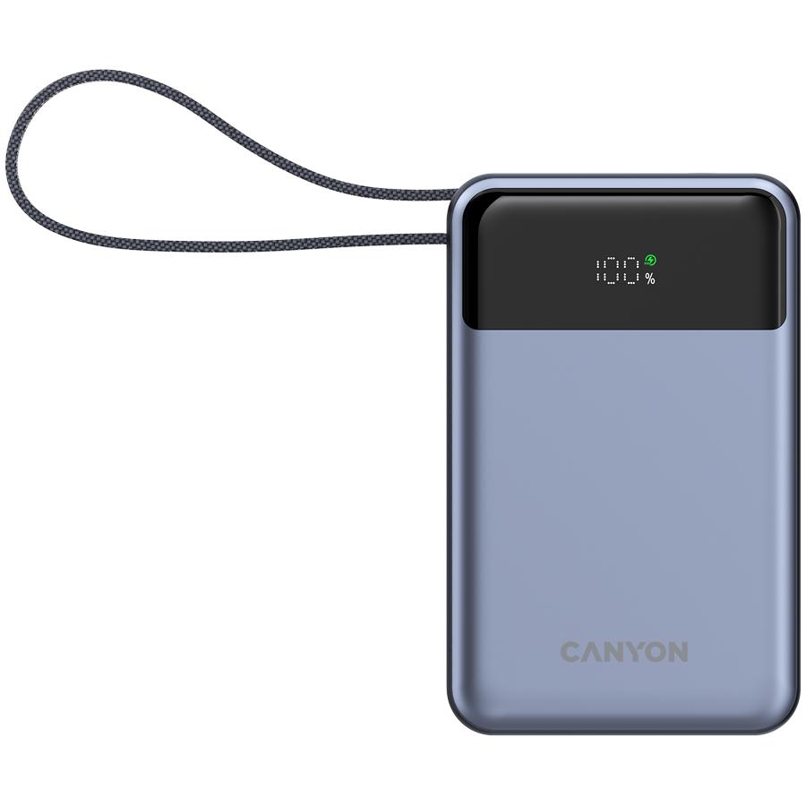 CANYON Powerbank OnPower 600 with Cable 20000 mAh PD65W Graphite