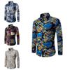 Fashion Mens Summer Casual Dress Shirt With Vibrant Floral Design And Comfortable Cotton Blended Fabric