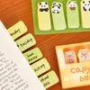 Cute Cartoon Animal Sticky Notes Set High-Aesthetic Reusable Stick Classification Labels Student Study Desk Stationery Thumb Not
