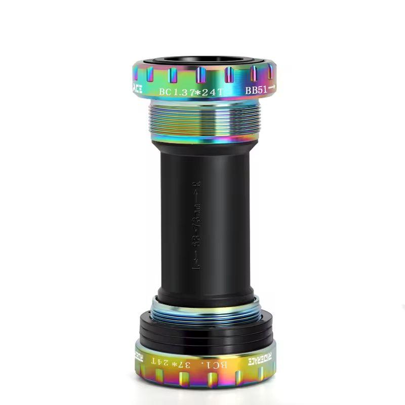 BB68-73mm Bicycle Bottom Bracket Adapter Crank 1.37/24mm For Road Bike Hollowtech Central Axis Aluminum Alloy MTB Accessories