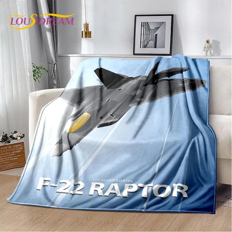 3D Air Force Jet Fighter Spitfire Aircraft Blanket,Flannel Soft Throw Blanket for Home Bedroom Bed Sofa Picnic Office Kids Cover