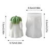 Halloween Ghost Aromatherapy Candle Mold Pumpkin Ghost Shape Plaster Mould Gypsum Ornament Cement Candle Wax Mold Decoration