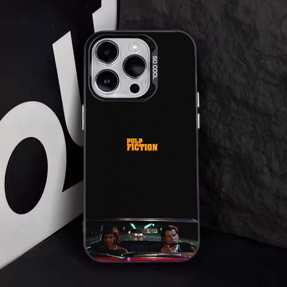 P-Pulp Fiction Classic Movie Phone Case For iPhone 17,16,15,14,13,12,11,Pro,Max,Plus,E,Air,Mini Black Tpu Cover