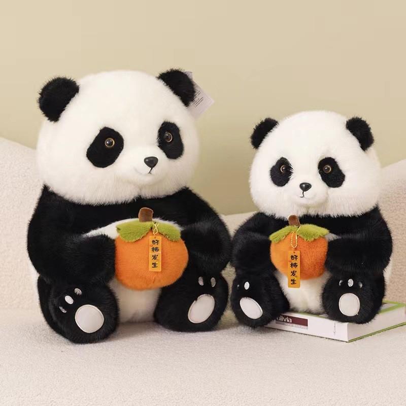 Chengdu Cute Panda Plush Toy Soft Short Fur Stuffed Animal For Play Children