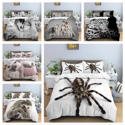 3D High-definition Digital Printed Bedding Set Animal Duvet and Pillowcase AU/EU/US/UK/DE Full Size Home Decoration