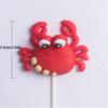 5PCS Under The Sea Cake Decoration Ocean Cake Topper Under The Sea Party Supplies Seahorse Crabs, Whales, TurtlesCake Decor