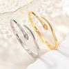 Curved Zircon Geometric Buckle Light Luxury High-end Temperament Versatile Women's Bracelet