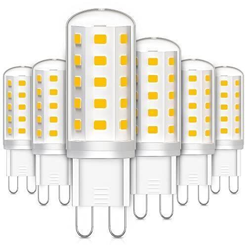 LEDYA Ampoules LED G9, 3W Equivalent 30W Halogène Lampe, Blanc Chaud 2700K 380LM Sans Scintillement AC-DC 220-240V pour Chambre Sa