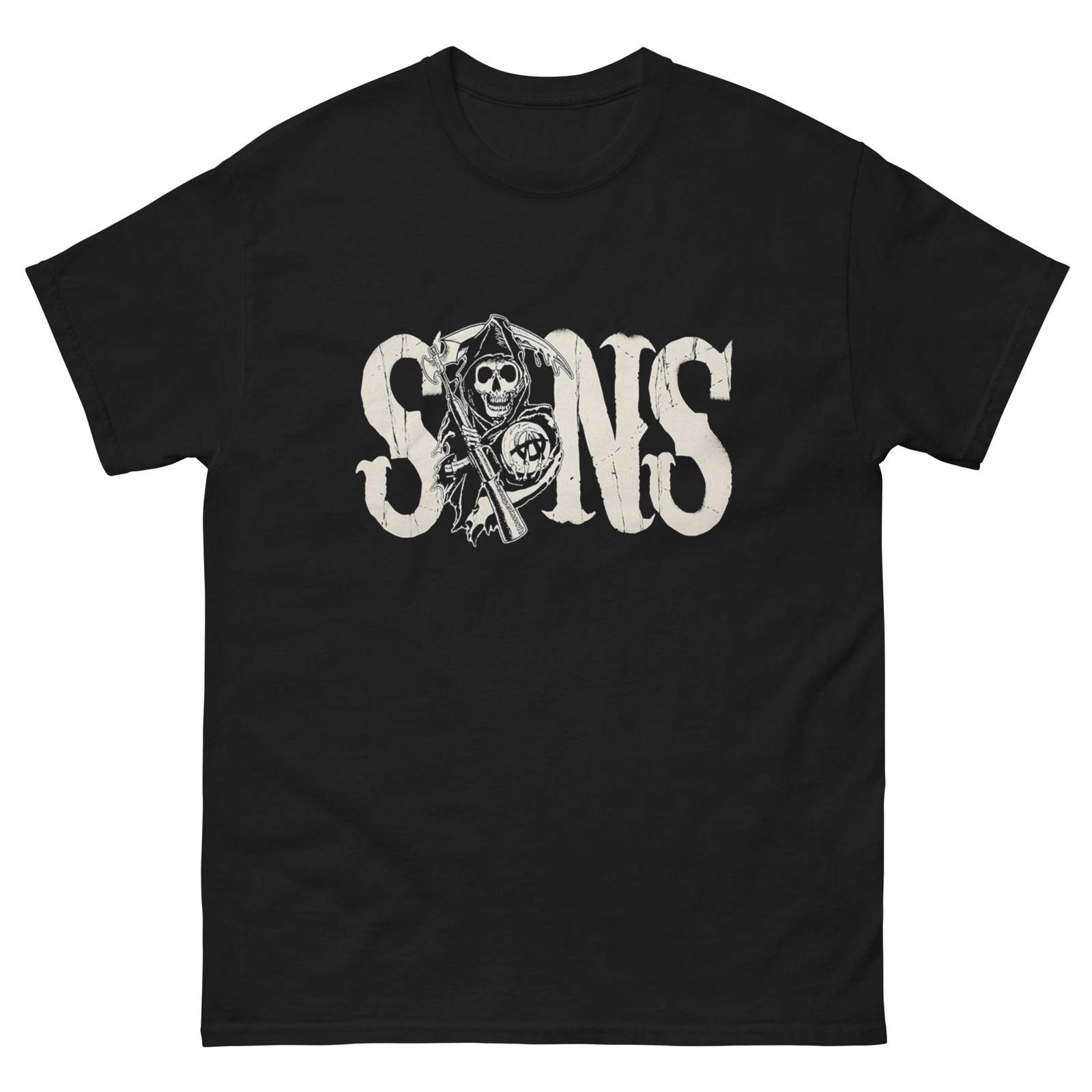 Sons of Anarchy SAMCRO Reaper Vintage Biker T-Shirt Motorcycle Club Tee S