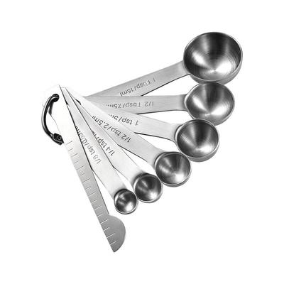 MDNG Stainless Steel Measuring Spoon Set with Ruler