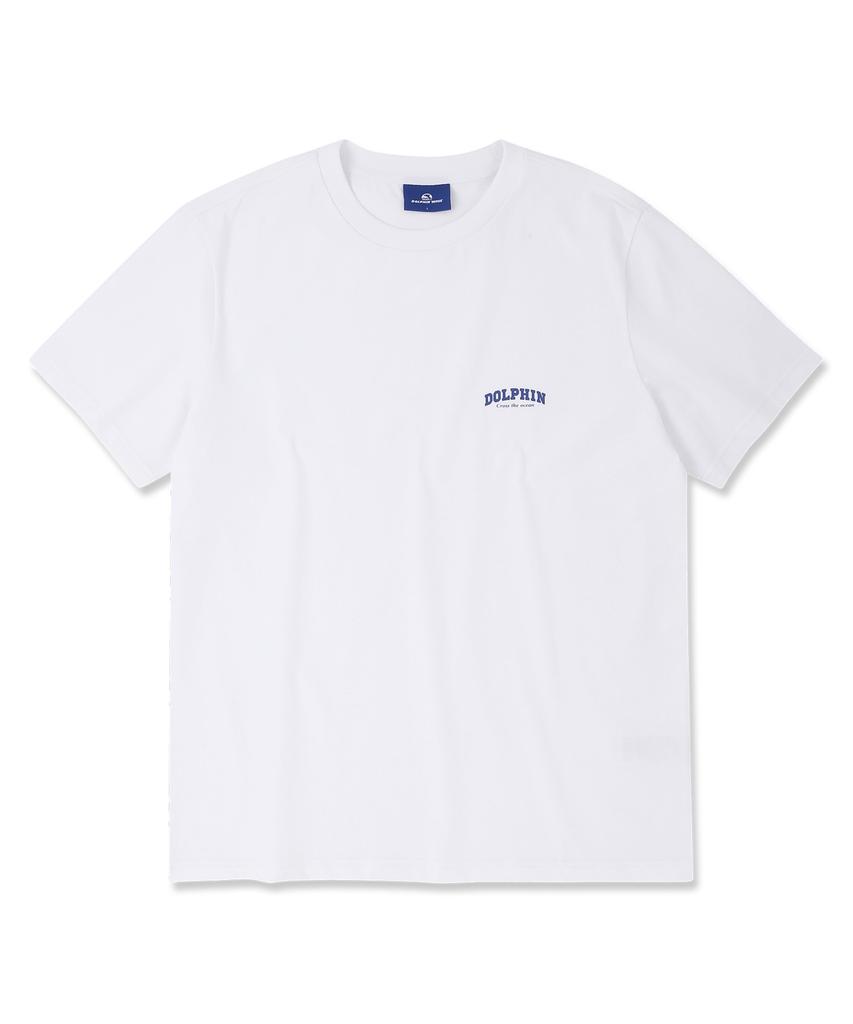 DOLPHIN WAVE APPAREL [Set] Dolphin Arch Logo Short Sleeve T-Shirt + Single Pleat Sweat Shorts (Type B)