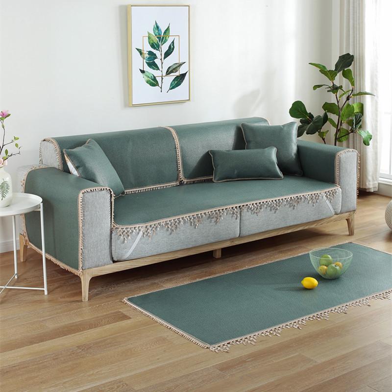 

Новый коврик из ледяного шелка, летняя диванная подушка, индонезийский ротанговый тканевый кожаный коврик для диванной подушки 60X60cm