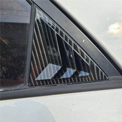 Kia Forte 09-17 Mustang Style Carbon Fiber Triangle Window Louvers