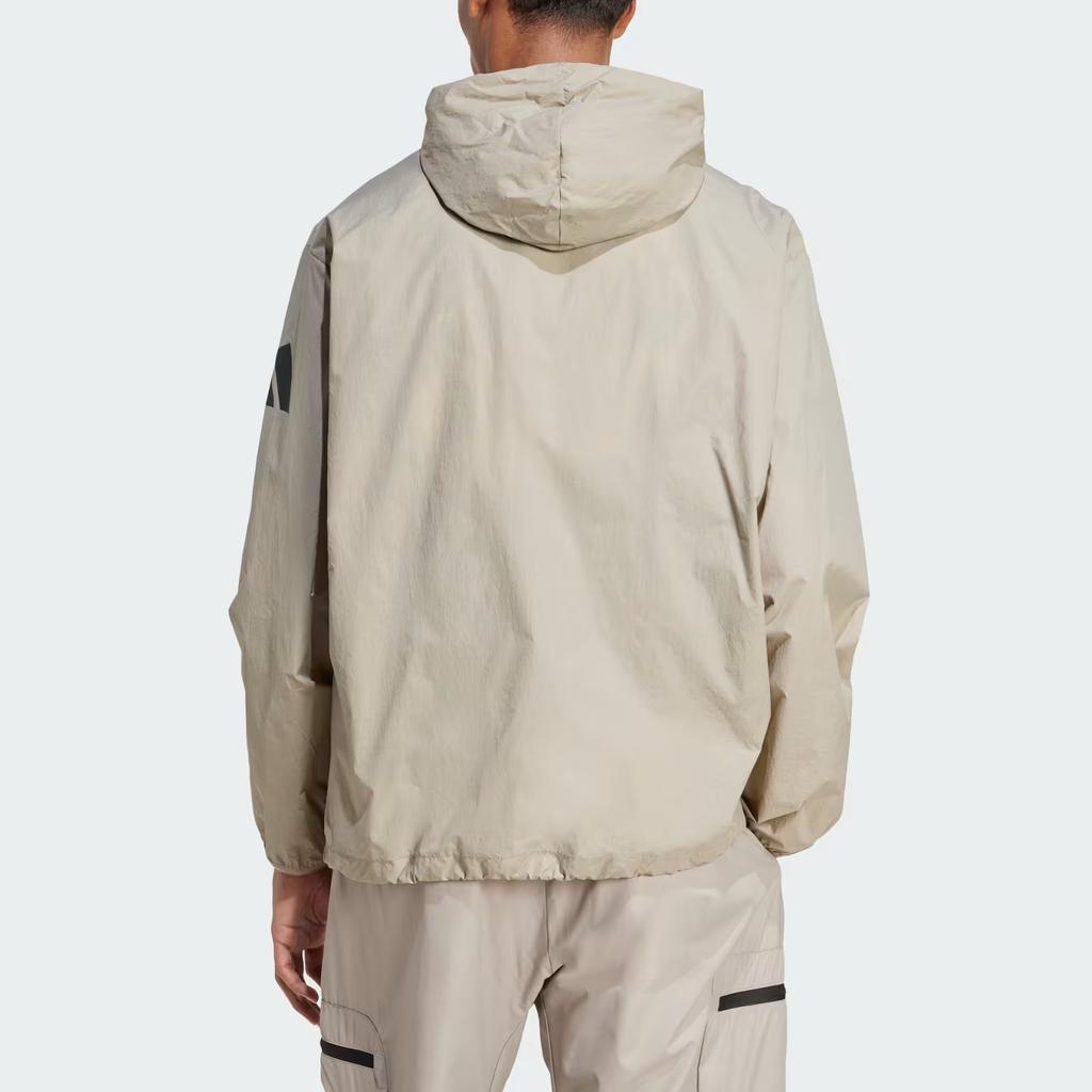 Adidas City Escape Windbreaker Sportswear Loose Fit Hooded Long Sleeve Jacket Men Jacket Nude-Beige JF3293
