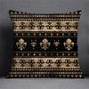 Home Decor Fleur-De-Lis Patterned Decorative Pillow Covers Pattern Cushion Cover Suitable For Sofa Bedroom Car Pillow Cover