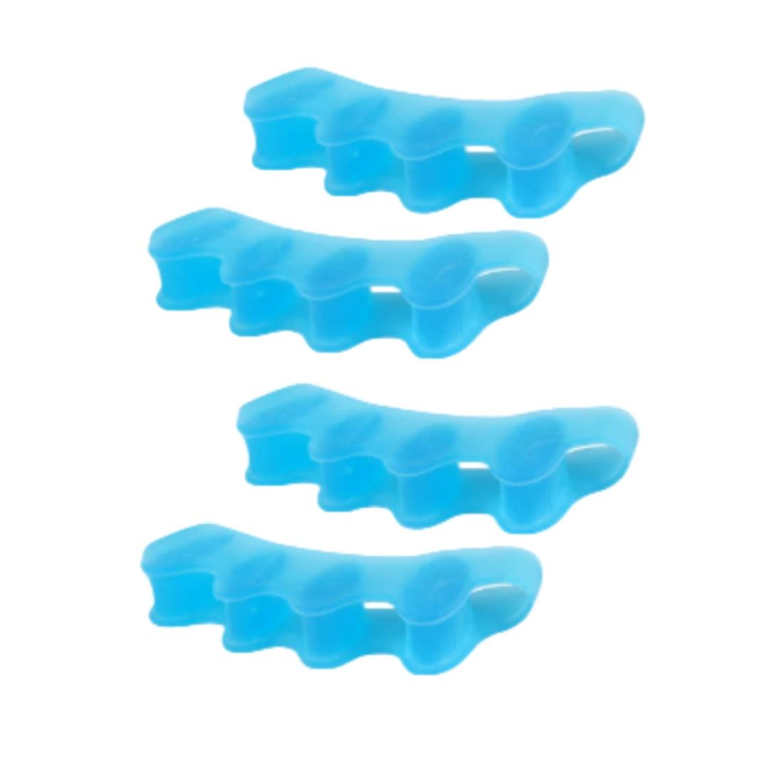 

2Pair Five Hole Toe Separator Hallux Valgus Orthosis Bunion Corrector Toe Straightener Overlapping Toe Separator Toe Protector Professional Grade