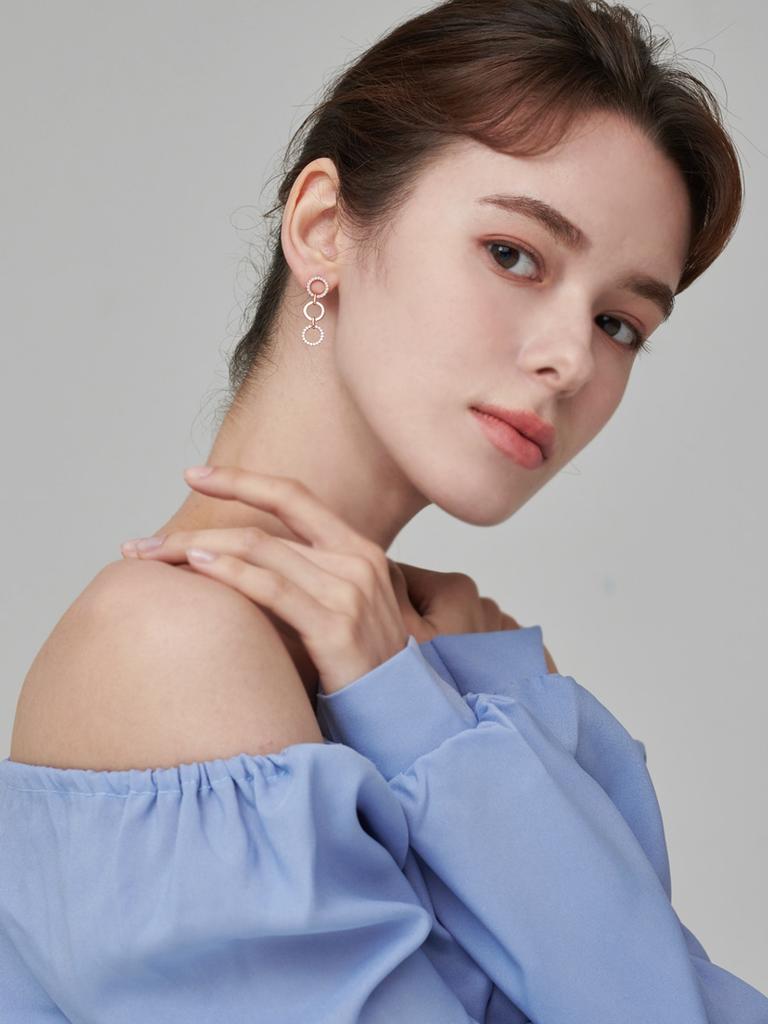 14K Drop Round Earrings (gold Filled) C24EGF132