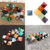 Crystal Healing Chakra Pyramid Stone Set Featuring Unique Natural Quartz Crystals For Spiritual Growth