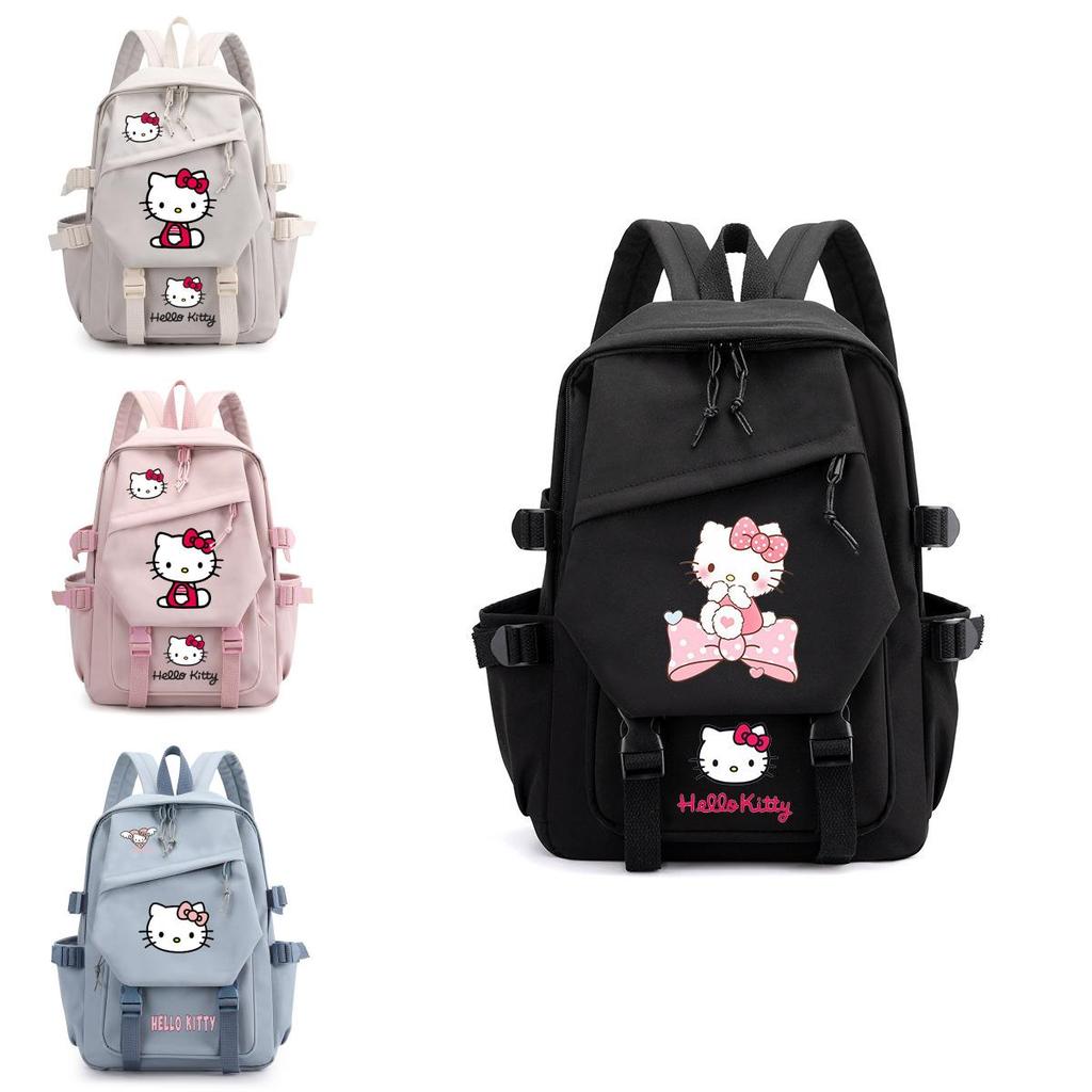Hello Kitty Schulrucksack Für Mittelstufe Und Oberstufe Modisch Cartoon Nylon