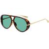 ins wind sunglasses, hip hop sunglasses, large frame pilot-style concave sunglasses, retro street shot-Z