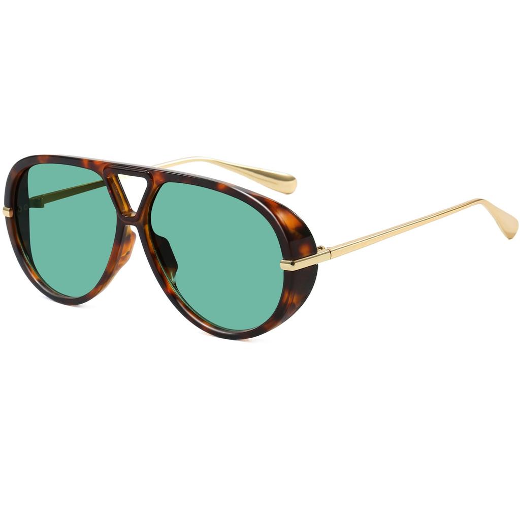 ins wind sunglasses, hip hop sunglasses, large frame pilot-style concave sunglasses, retro street shot-Z