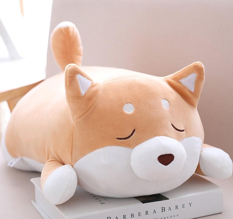 Good Quality Cute Fat Shiba Inu Dog Plush Toy Stuffed Soft Kawaii Animal Cartoon Pillow Lovely Gift
