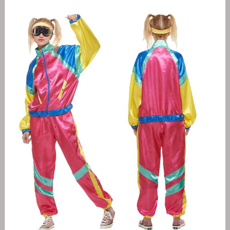 E-commerce Halloweenské disco disco oblečení, taneční sportovní oblečení růžové zboží