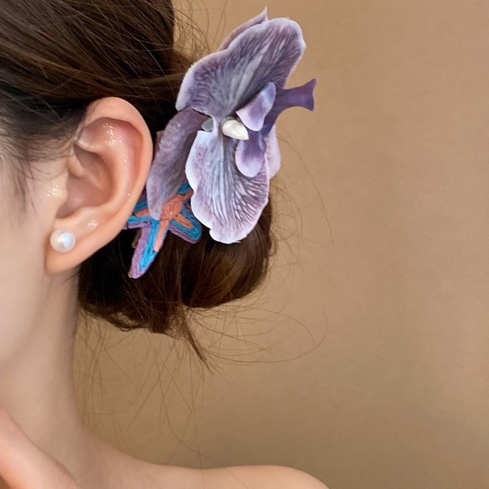 Ancient Style Flower Hair Clip Rose Flower Hanfu Hair Accessories  Photography Props