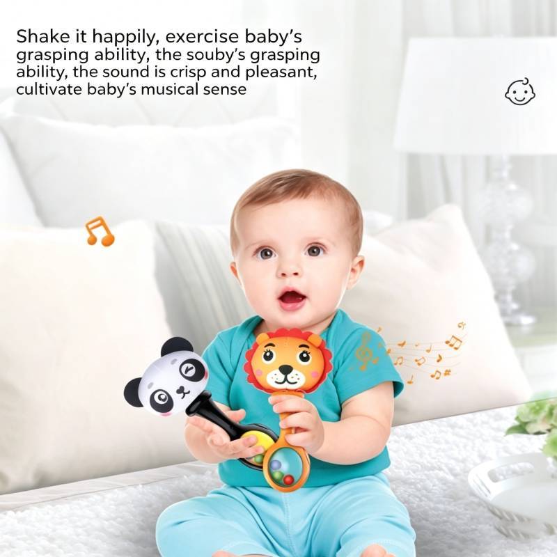 Baby-Handrasselspielzeug mit Greiftraining für die sensorische Entwicklung von Säuglingen