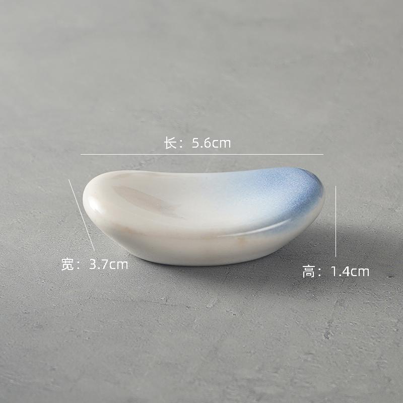 Japanese Ceramic Chopstick Rest Kiln Change Glaze Creative Chopstick Holder for Home Restaurant Table Setting Utensil Stand Gift