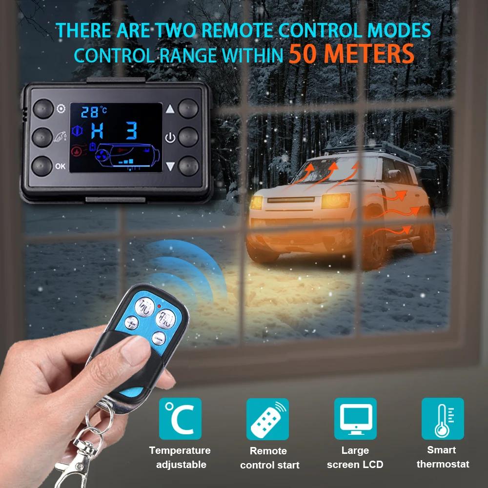 2-8KW Diesel Air Heater 12V 24V 220V Three-in-one  Car Heater with Silencer Remote Control for Car Truck Boat RV Parking Heater