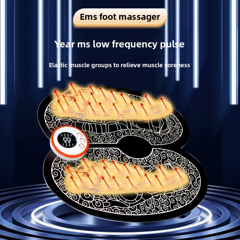Foot Massager Household Pulse EMS Massage Foot Pad Foot Automatic Press Foot Meridian Micro Current Foot Therapy